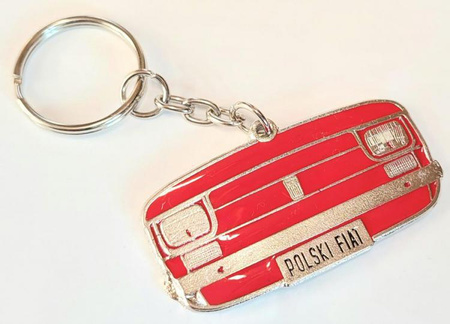Polski Fiat 126 breloczek maska czerwona