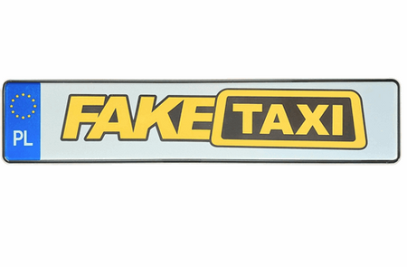 Fake Taxi tablica rejestracyjna