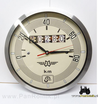 RYŚ Żak zegar ścienny, metalowa ramka, 30 cm