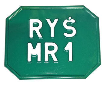 Ryś MR1 tablica zlotowa kolekcjonerska zielona