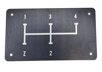 ZETOR tabliczka biegów schemat biegów 4 + R