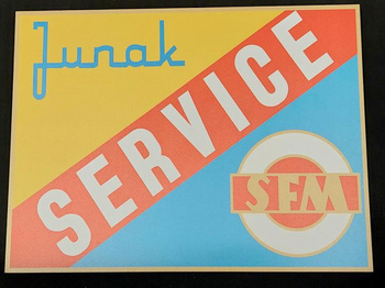 Junak Service tablica PRL