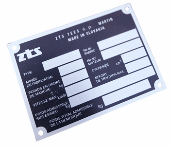 ZTS 16245 (zetor) tabliczka znamionowa