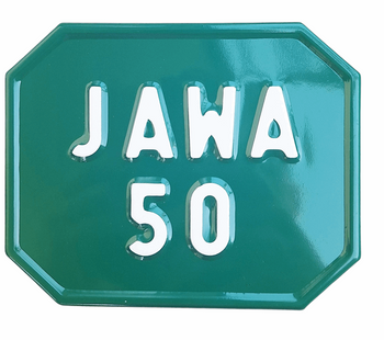 Jawa 50 tablica zlotowa kolekcjoneska zielona