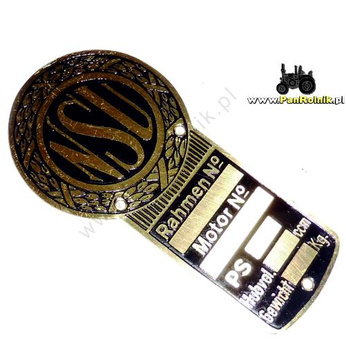 NSU emblemat logo tabliczka znamionowa