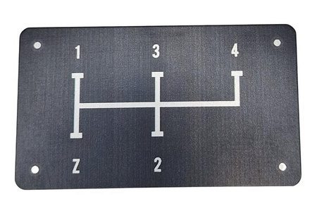 ZETOR tabliczka biegów schemat biegów 4 + R