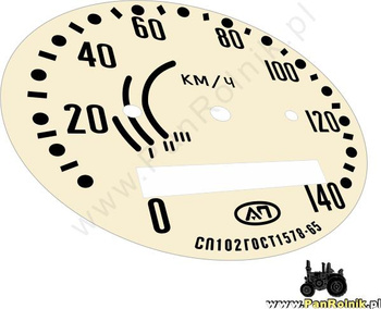 K 750, Ural cyferblat kremowy tarczka licznika