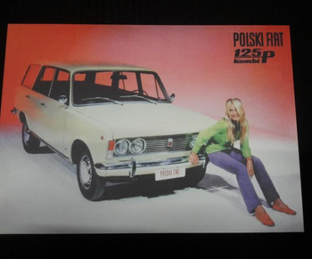 Fiat 125p Tablica PRL