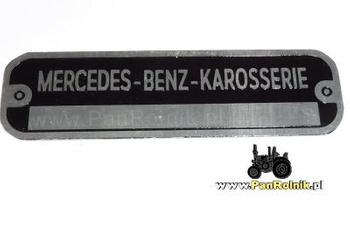 Meredes 190 SL tabliczka znamionowa karoseri