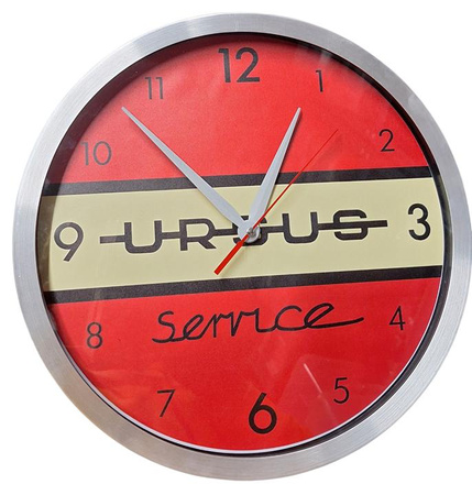 Ursus Serwis zegar ścienny metalowa ramka 30 cm