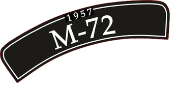 M72 tablica na przedni błotnik
