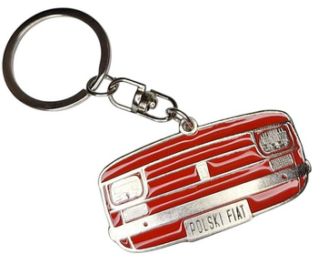 Polski Fiat 126 breloczek brelok maska czerwona