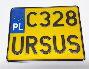 Ursus C 328 C328 tablica zlotowa kolekcjonerska