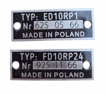 Ursus C325 C328 filtr paliwa tabliczki tabliczka znamionowe