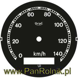 BMW Veigel cyferblat 140 km