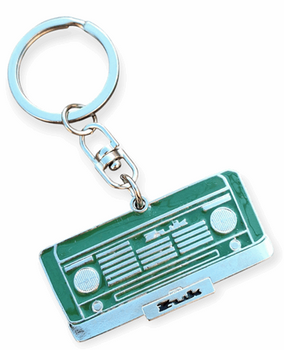 Żuk maska zielona breloczek brelok napis zawieszka