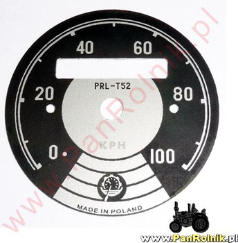 WSK SHL eksport cyferblat 100 KPH, logo Polik