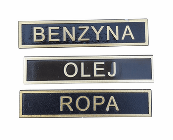 Ursus C45 C 45 C451 C 451 tabliczki opisowe Benzyna Olej Ropa