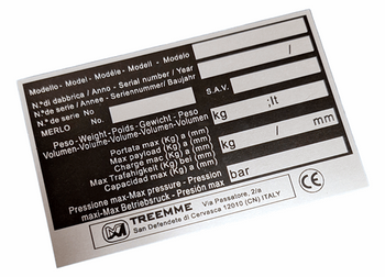 Treemme  tabliczka znamionowa