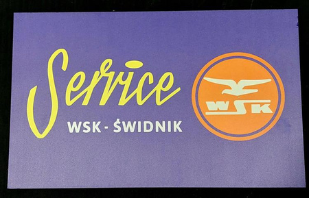 WSK Świdnik Service tablica PRL