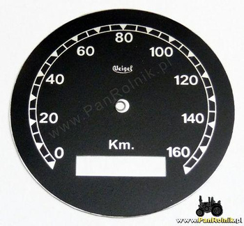 Zundapp cyferblat Veigel 160 km śr. 77 mm.