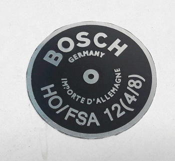 Mercedes tabliczka klaksonu sygnał BOSCH HO/FSA 12(4/8)