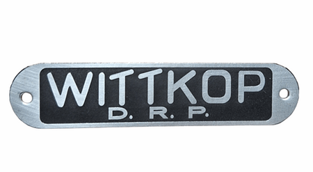 Wittkop DRP tabliczka znamionowa na siedzisko kolor aluminium