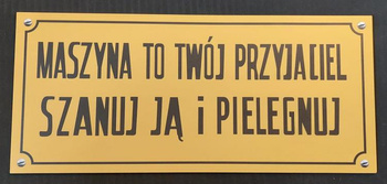 Maszyna to twój przyjaciel- tablica PRL