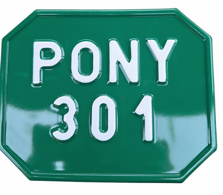 Romet PONY 301 Tablica zlotowa rejestracyjna zielona