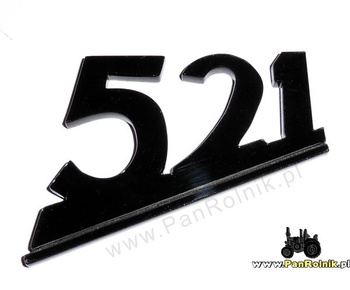 Nysa 521 emblemat plastikowy na maskę 521