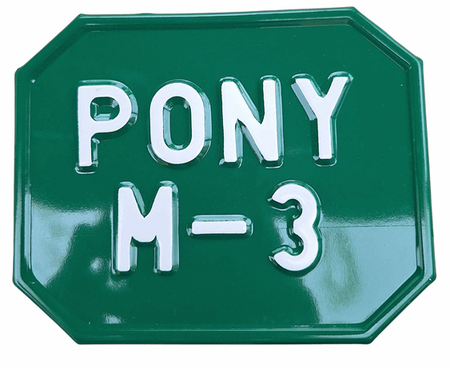 Romet PONY M-3 M 3 Tablica zlotowa rejestracyjna zielona
