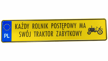 Każdy rolnik postępowy.. - tablica zlotowa kolekcjonerska