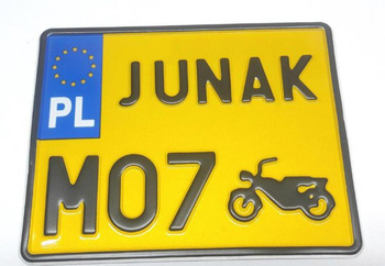 Junak M07 M 07 tablica zlotowa