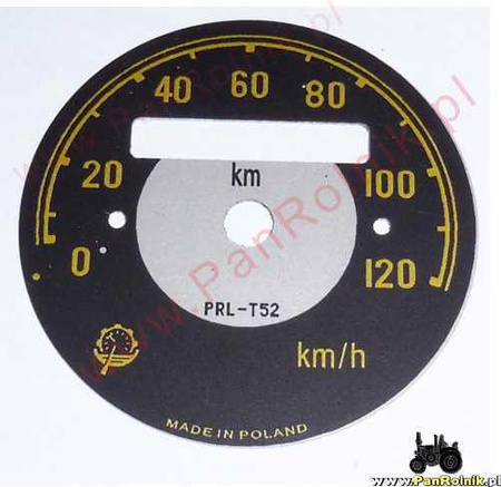 WSK Dudek, SHL cyferblat licznika 120 km/h (PRL T52)