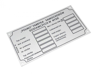 Nysa 522 FSD POLMO tabliczka znamionowa lata 70'