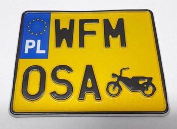 WFM 0SA  tablica kolekcjonerska rejestracyjna